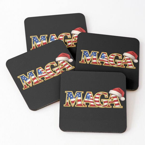 Item preview, MAGA Christmas Patriotic Design With Santa Hat Holiday Edition designed and sold by BestDetailer.