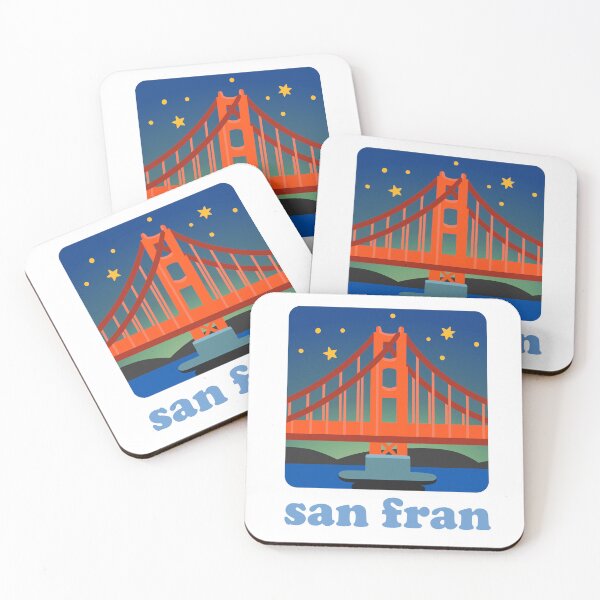 Item preview, San Francisco, Golden Gate Bridge night designed and sold by GingerLabz.