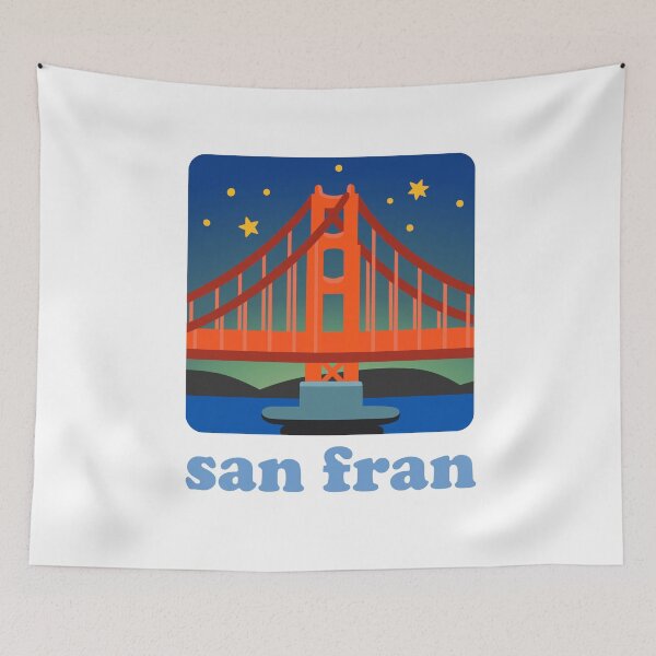 Item preview, San Francisco, Golden Gate Bridge night designed and sold by GingerLabz.