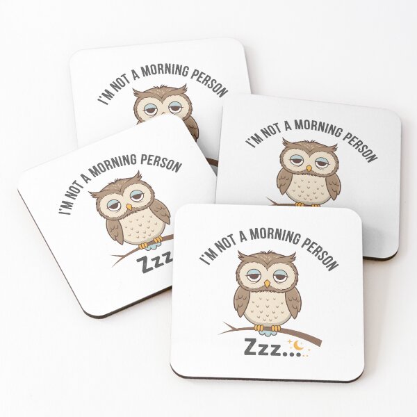 Item preview, I'm Not A Morning Person - Cute Sleepy Night Owl Funny Quote designed and sold by Latikshop.