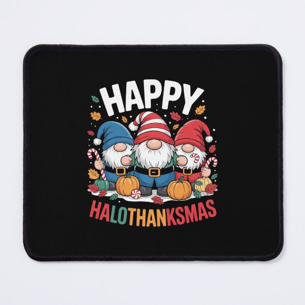 Item preview, Happy HalloThanksMas Halloween Thanksgiving Christmas Gnomes3  designed and sold by RsFilsingerArt.