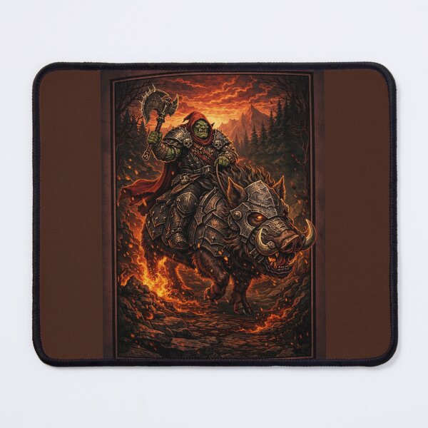 Item preview, Epic Orc Warrior Riding Armored Boar designed and sold by Maverickystore.