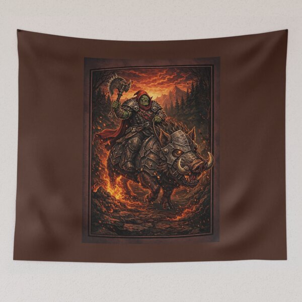 Item preview, Epic Orc Warrior Riding Armored Boar designed and sold by Maverickystore.