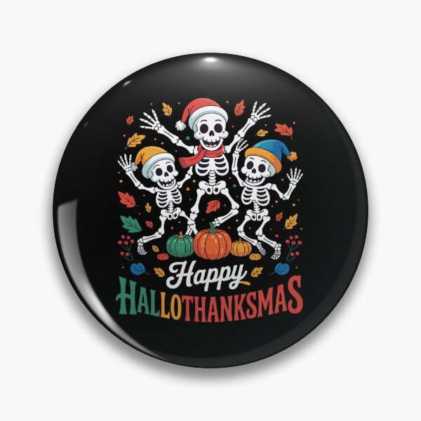 Item preview, Happy Hallothanksmas Halloween Thanksgiving Christmas  designed and sold by RsFilsingerArt.