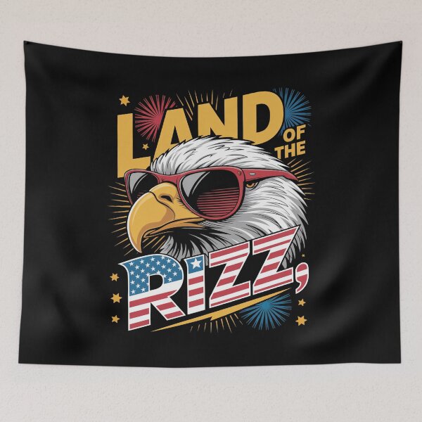Item preview, Land Of The Rizz 4Th Of July designed and sold by MeowtivationP.