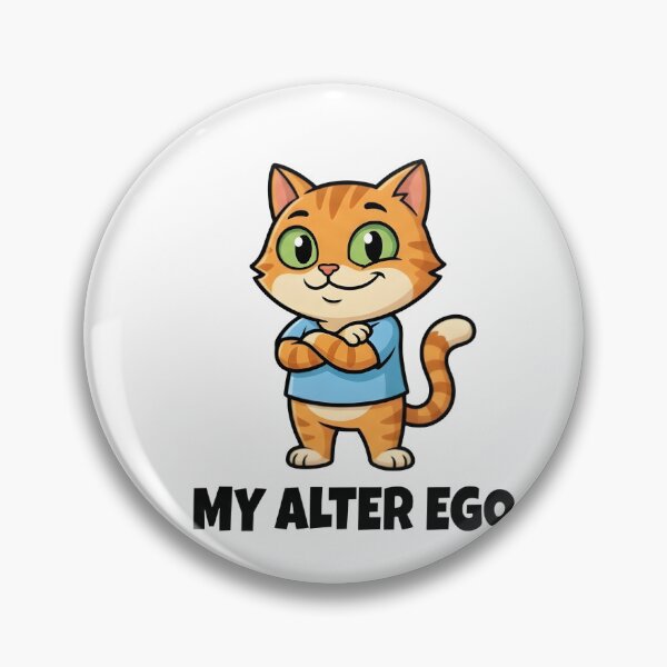 Item preview, My Alter Ego – Confident Cat Funny T-Shirt designed and sold by LoganDzign.