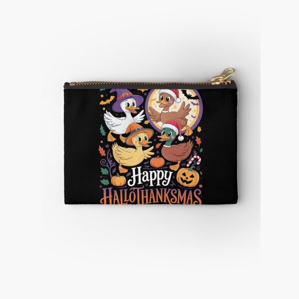 Item preview, Happy Hallothanksmas Duck Thanksgiving Halloween Christmas  designed and sold by VerseFarm.