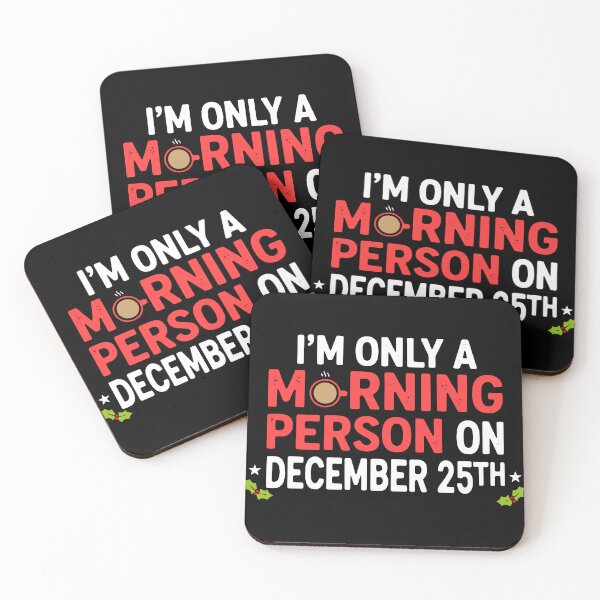 Item preview, Minimalist Christmas Lettering Gift | Cozy Holiday Quote Typography Design - dark version designed and sold by RedStreamStudio.
