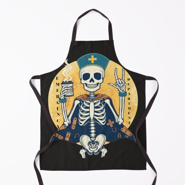 Item preview, Emergency Department Skeleton Nurse - Coffee Powered Hero designed and sold by Mr-Nurse.