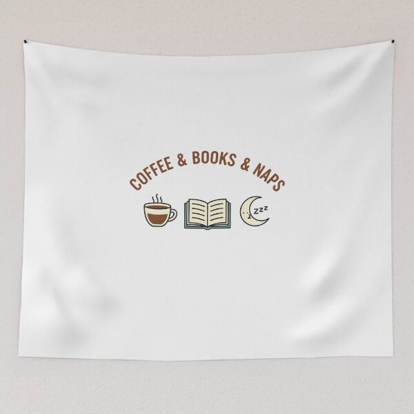 Item preview, Coffee, Books & Naps - Cozy Reading & Sleep Lover Gift designed and sold by Latikshop.