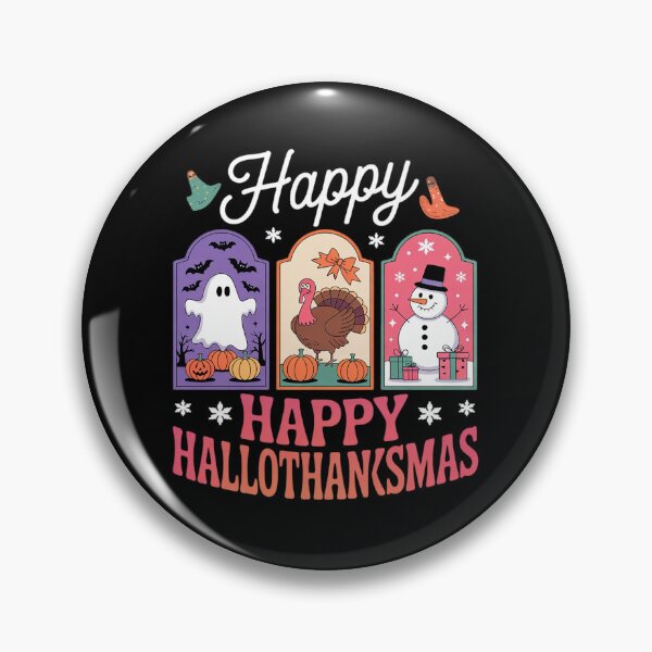 Item preview, Happy Hallothanksmas Halloween Thanksgiving Christmas Women  designed and sold by RsFilsingerArt.