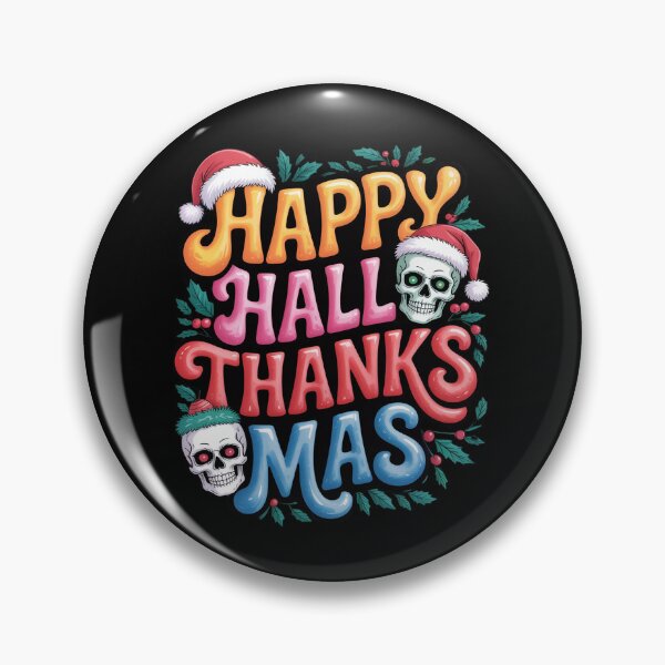 Item preview, Happy Hallothanksmas Halloween Thanksgiving Christmas01  designed and sold by RsFilsingerArt.