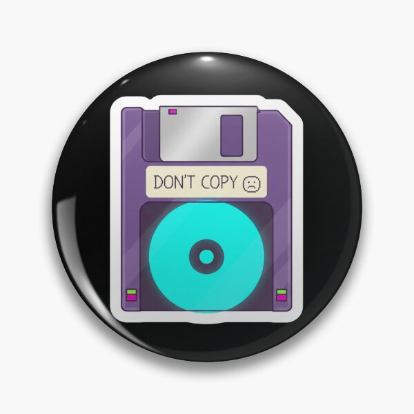 Item preview, Translucent Purple Floppy Disk | "Don't Copy" Sad Pixel Aesthetic designed and sold by DigitalVibes Art, CreatorSpace, PixelMood. By AngryFish.Art..