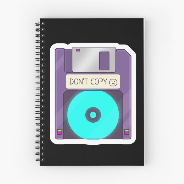 Item preview, Translucent Purple Floppy Disk | "Don't Copy" Sad Pixel Aesthetic designed and sold by DigitalVibes Art, CreatorSpace, PixelMood. By AngryFish.Art..