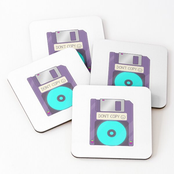 Item preview, Translucent Purple Floppy Disk | "Don't Copy" Sad Pixel Aesthetic designed and sold by DigitalVibes Art, CreatorSpace, PixelMood. By AngryFish.Art..