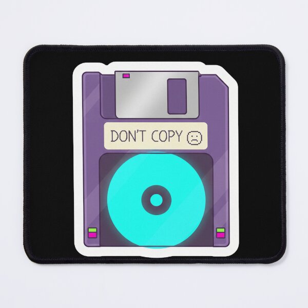 Item preview, Translucent Purple Floppy Disk | "Don't Copy" Sad Pixel Aesthetic designed and sold by DigitalVibes Art, CreatorSpace, PixelMood. By AngryFish.Art..