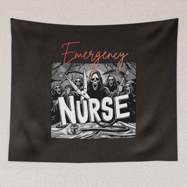 Item preview, Emergency Nurse Grim Reaper Skeleton Crew - Dark Nursing Humor designed and sold by Mr-Nurse.
