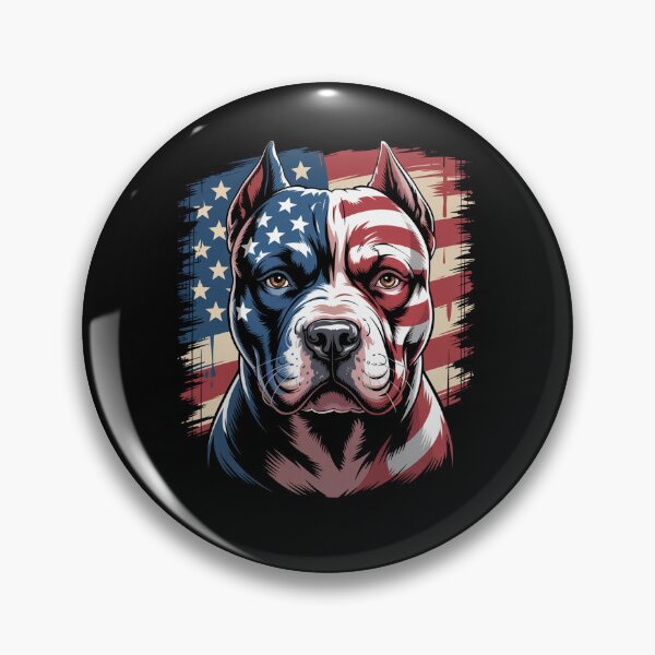 Item preview, Pitbull Dog  American Flag July 4Th designed and sold by StephenDDArt.