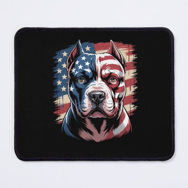 Item preview, Pitbull Dog  American Flag July 4Th designed and sold by StephenDDArt.