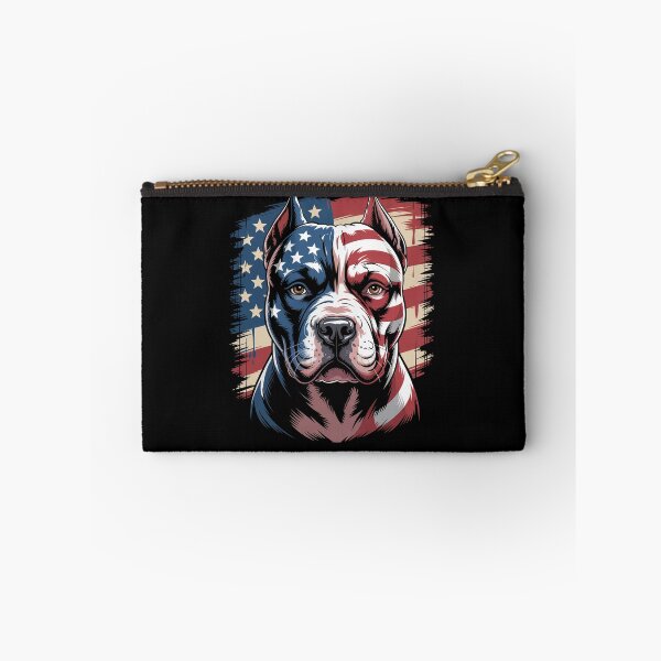 Item preview, Pitbull Dog  American Flag July 4Th designed and sold by StephenDDArt.