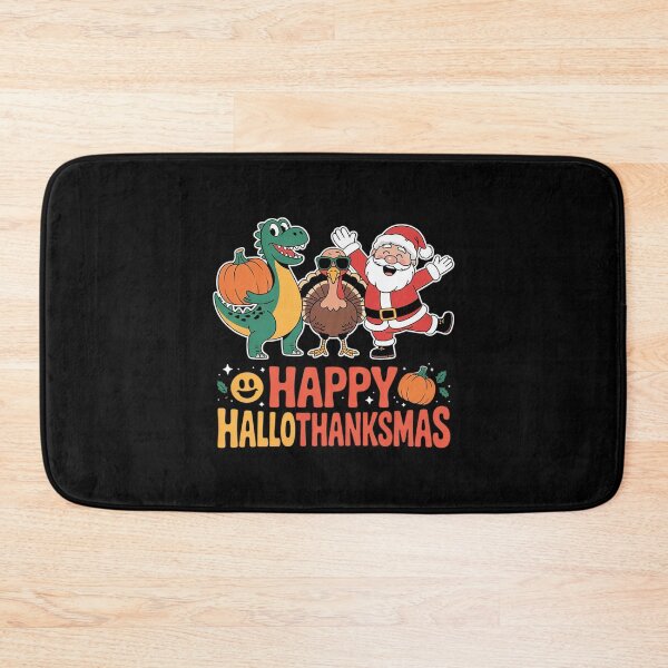 Item preview, Happy Hallothanksmas Funny Halloween Thanksgiving Christmas01  designed and sold by VerseFarm.