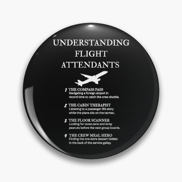 Item preview, Funny Flight Attendant Birthday Gift Idea – Black designed and sold by PsyFlow35.