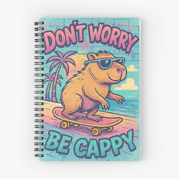 Item preview, Don't Worry Be Cappy, Cute And Motivational Quote, Cute Capybara designed and sold by graphic-genie.