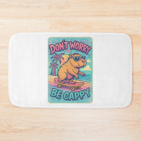 Item preview, Don't Worry Be Cappy, Cute And Motivational Quote, Cute Capybara designed and sold by graphic-genie.