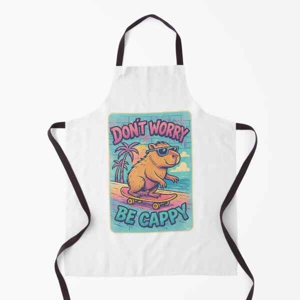 Item preview, Don't Worry Be Cappy, Cute And Motivational Quote, Cute Capybara designed and sold by graphic-genie.
