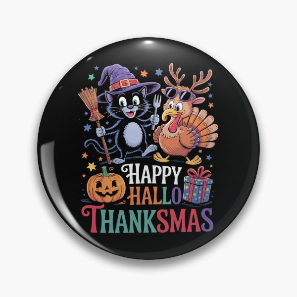 Item preview, Happy Hallothanksmas Halloween Thanksgiving Christmas03  designed and sold by RsFilsingerArt.