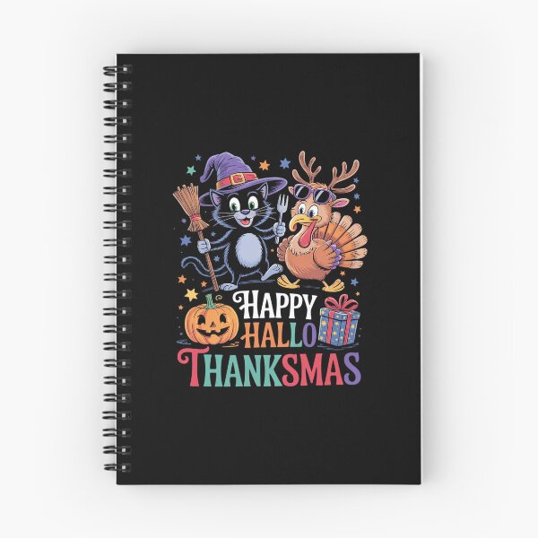 Item preview, Happy Hallothanksmas Halloween Thanksgiving Christmas03  designed and sold by RsFilsingerArt.