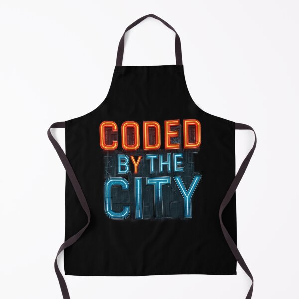 Item preview, Coded by the City - Cyber Urban Neon Typography designed and sold by MKreative Studio.