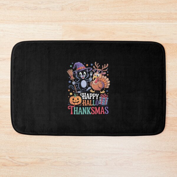 Item preview, Happy Hallothanksmas Halloween Thanksgiving Christmas03  designed and sold by RsFilsingerArt.