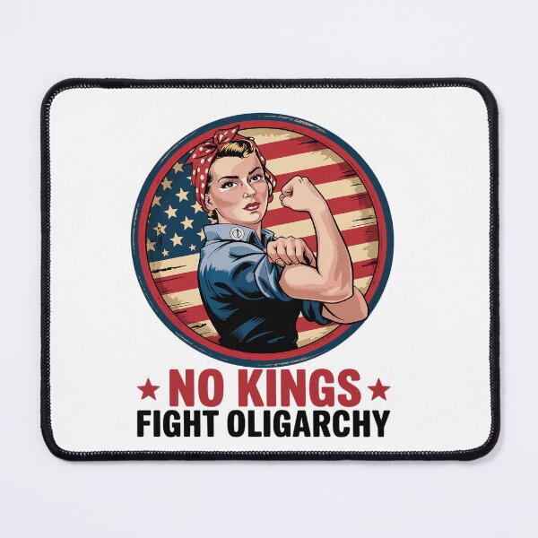 Item preview, No Kings Fight Oligarchy America Flag designed and sold by MeowtivationP.
