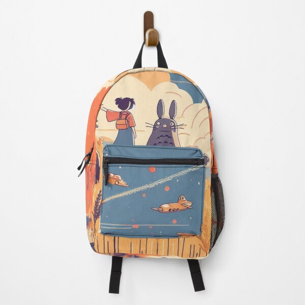 Item preview, Studio Ghibli-Inspired Japanese Landscape Art – Whimsical Split Panel Illustration designed and sold by AnimeHarbor.