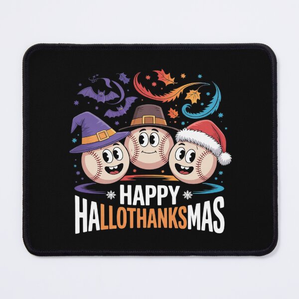 Item preview, Happy Hallothanksmas Funny Halloween Thanksgiving Christmas3 designed and sold by VerseFarm.
