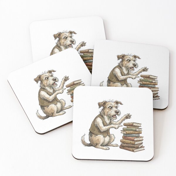 Item preview, Scholarly Dark Academia: Dorm Room Debater Dog designed and sold by bapupa.