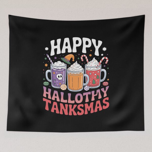 Item preview, Happy HalloThanksMas Halloween Thanksgiving Christmas10  designed and sold by RsFilsingerArt.