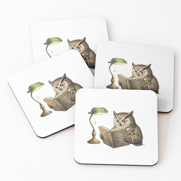 Item preview, Scholarly Dark Academia: Late Night Library Owl designed and sold by bapupa.