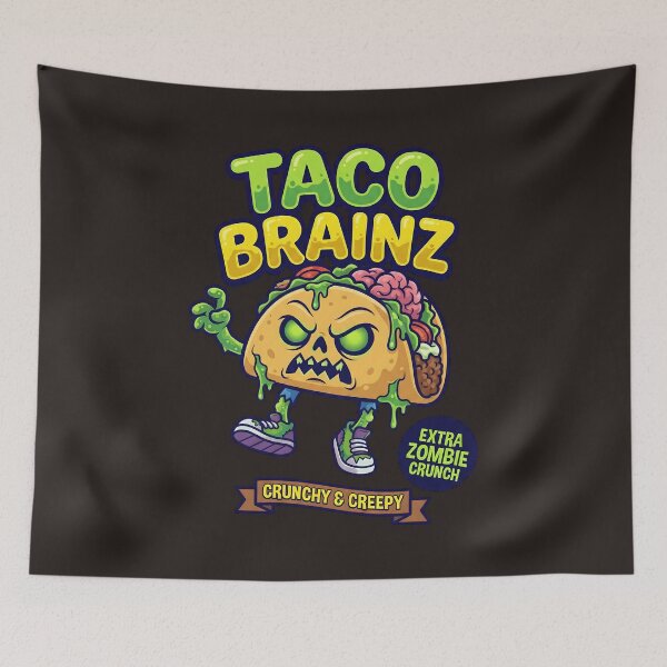 Item preview, Apocalyptic Taco Brainz: The Stuffed Shell of Doom designed and sold by AwesomeBeyondLimits.