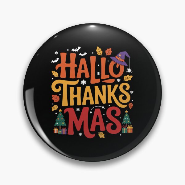 Item preview, Happy Hallothanksmas Halloween Thanksgiving Christmas11  designed and sold by RsFilsingerArt.