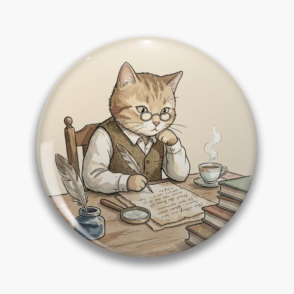 Item preview, Scholarly Dark Academia: Manuscript Translation Cat designed and sold by bapupa.
