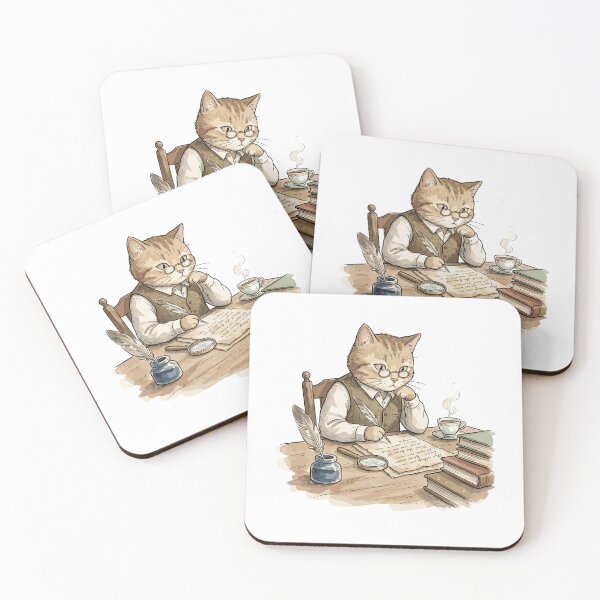 Item preview, Scholarly Dark Academia: Manuscript Translation Cat designed and sold by bapupa.