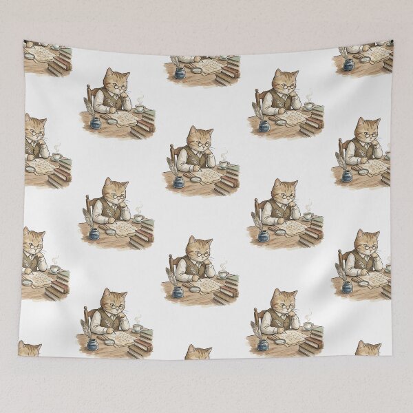 Item preview, Scholarly Dark Academia: Manuscript Translation Cat designed and sold by bapupa.