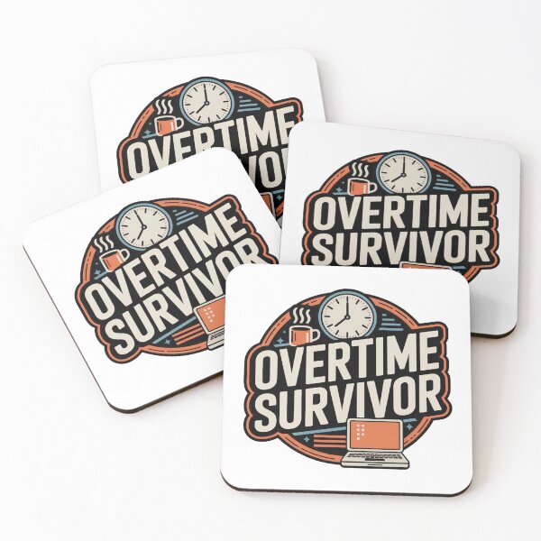 Item preview, Overtime Survivor – Funny Work Humor designed and sold by VividTrails.