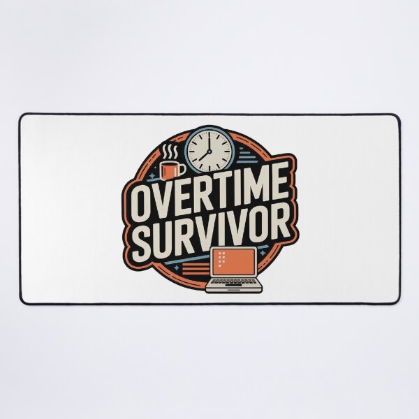 Item preview, Overtime Survivor – Funny Work Humor designed and sold by VividTrails.