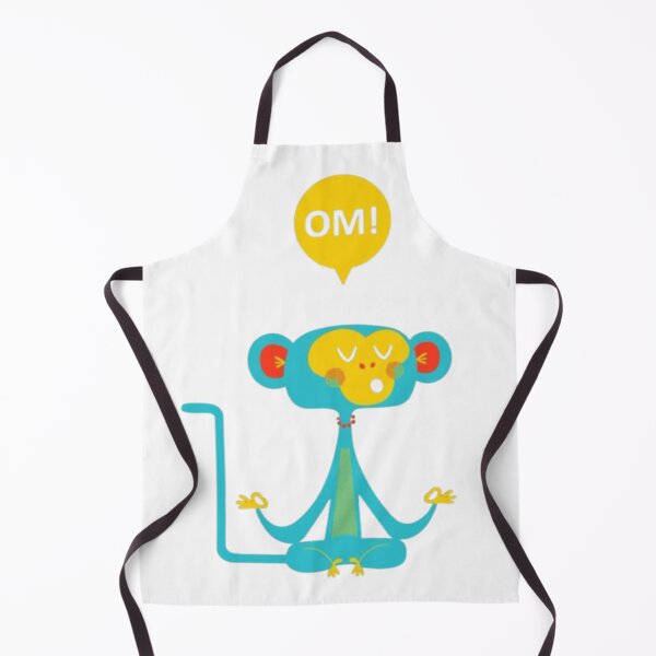 Item preview, Meditating Monkey Om Illustration designed and sold by Templateloom.
