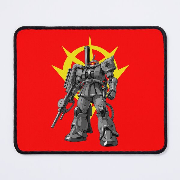 Item preview, black white zaku mecha char aznable GUNDAM RED COMET vector art designed and sold by sabartgunpla.