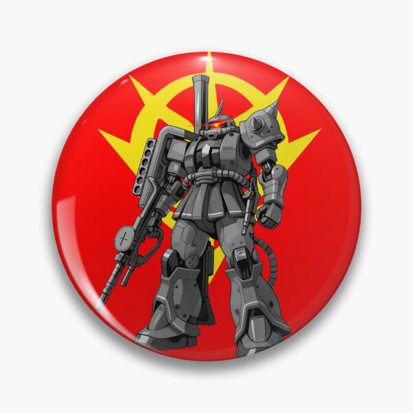 Item preview, black white zaku mecha char aznable GUNDAM RED COMET vector art designed and sold by sabartgunpla.