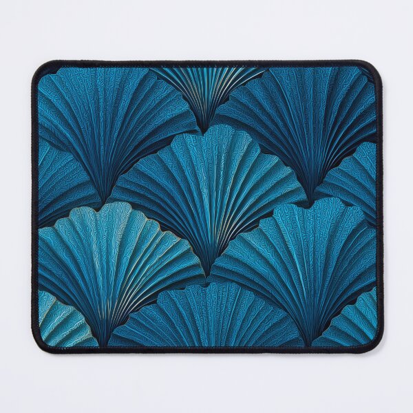 Item preview, Embossed Ginkgo Wave in Deep Blue designed and sold by Art of Ngu.